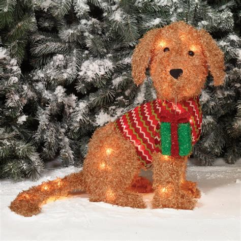 Model # PG0403-12-14. . Lighted christmas dog